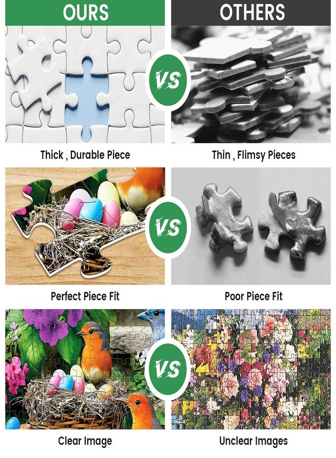 VOLUVOLU 300 Piece Puzzle for Adults, Colorful Birds Jigsaw Puzzle, Colorful Hummingbird Puzzles, Bird Lover Challenging Puzzles for Friends Family Activity Game Nights Gifts, 20.5x15 in - Image 3